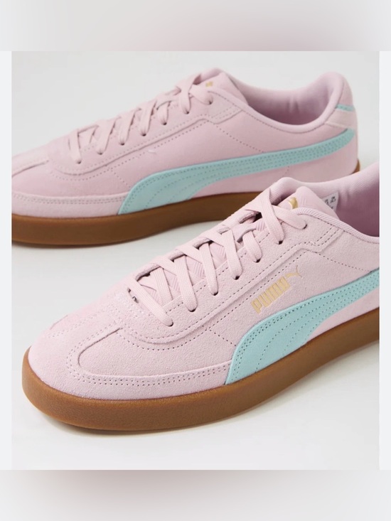 Puma Shoes - PUMA Club II Era Suede Sneakers-NIB-Rose Mauve/Safe Lake/Gum-Size 9